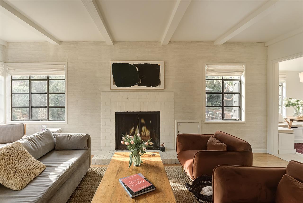 Living Room has a Gas Fireplace