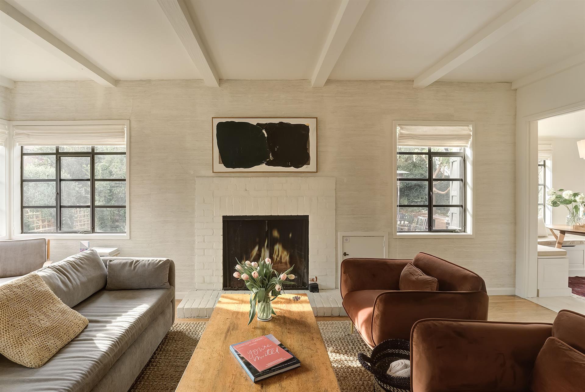 Living Room has a Gas Fireplace