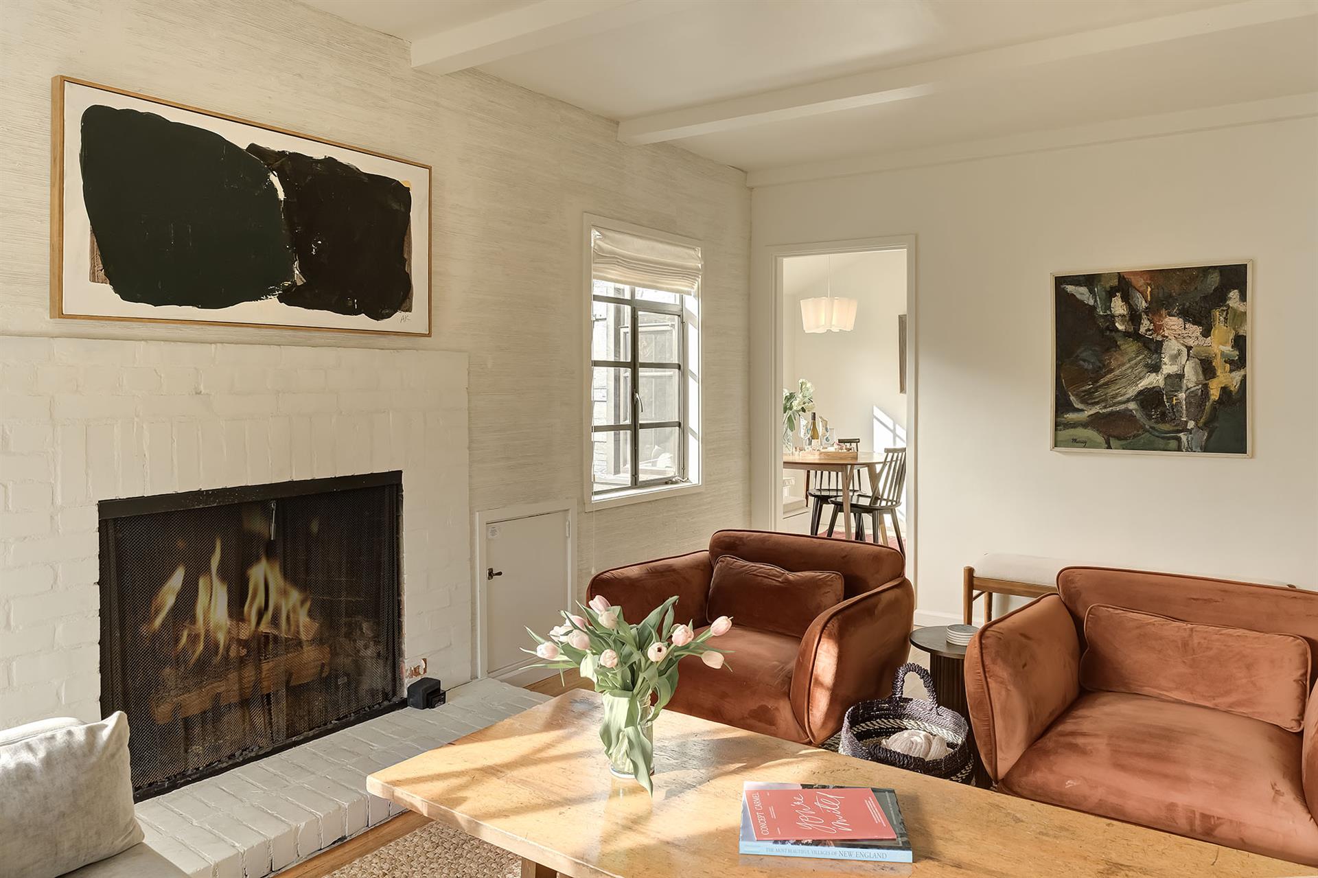 Living Room has a Gas Fireplace