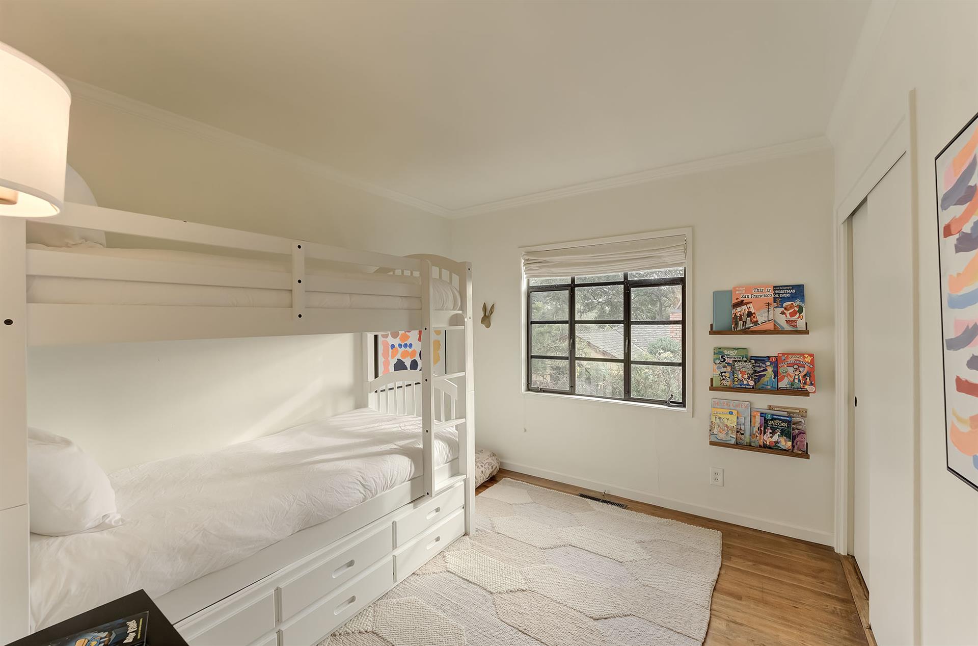 Bedroom 3 has Twin Bunk Beds and a Twin Trundle Bed