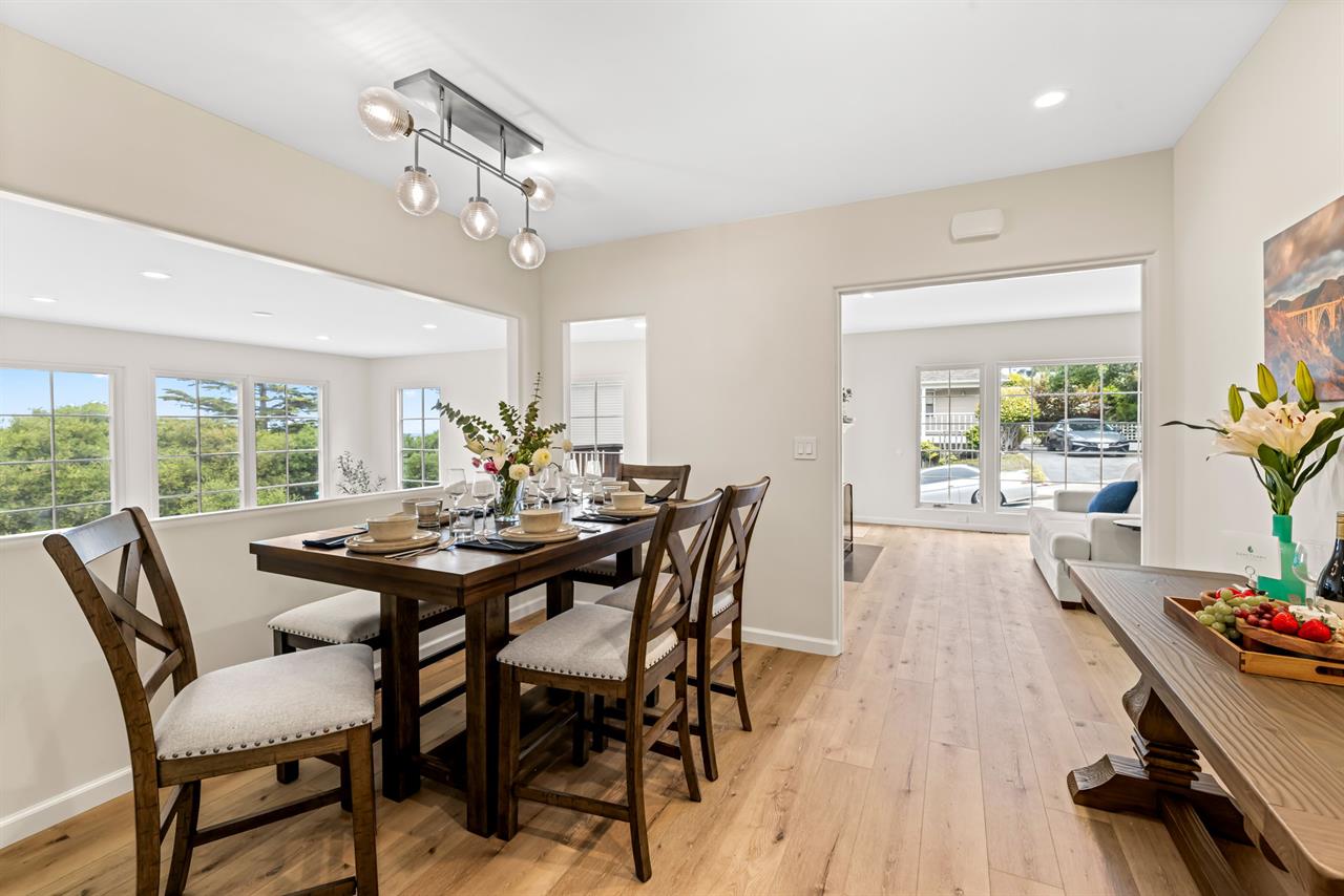 Dining Area Next to the Kitchen and Living Room