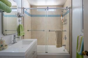 Upstairs Bathroom has a ShowerOverTub Combo