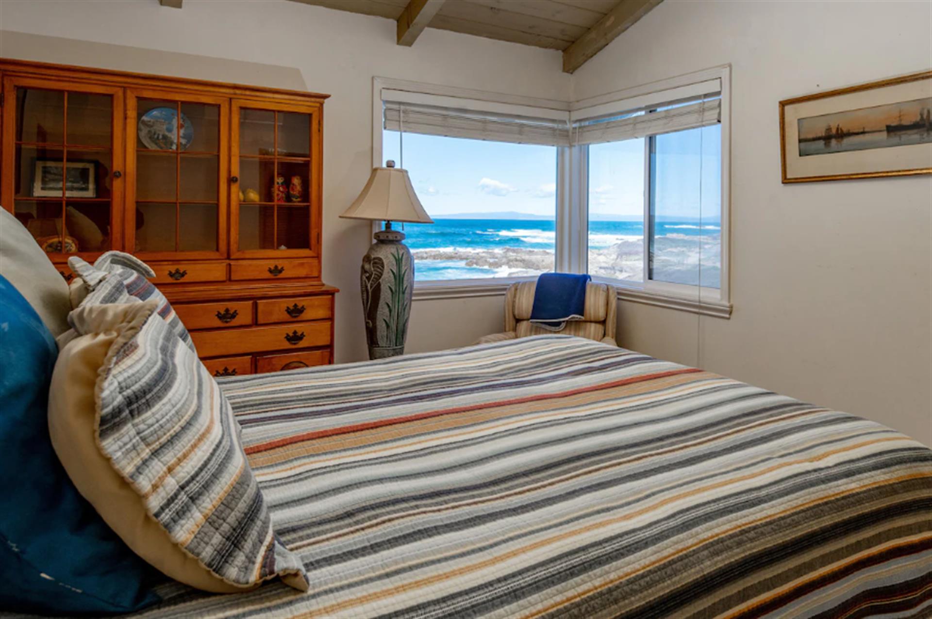 Bedroom 3 has a Queen Bed and a Satellite TV