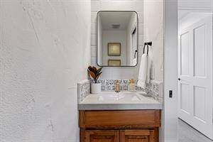 Half Bath  Powder Room Upstairs Near the Living Room