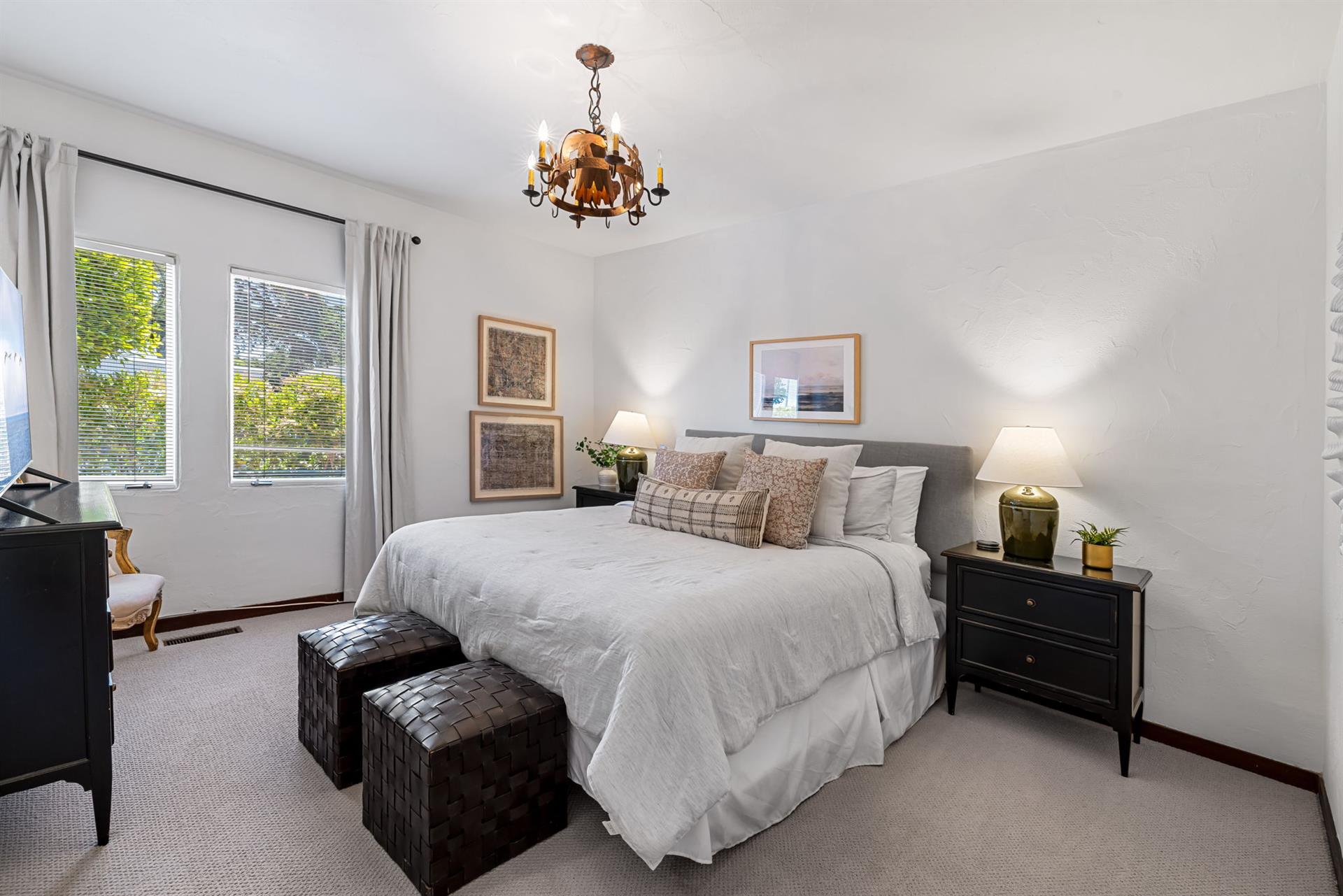 California King Bed in Second Bedroom on the First Floor