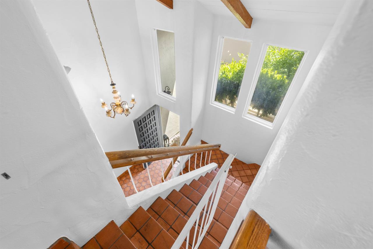 Stairs up to the Living Room, Dining, Kitchen and Bedroom 1