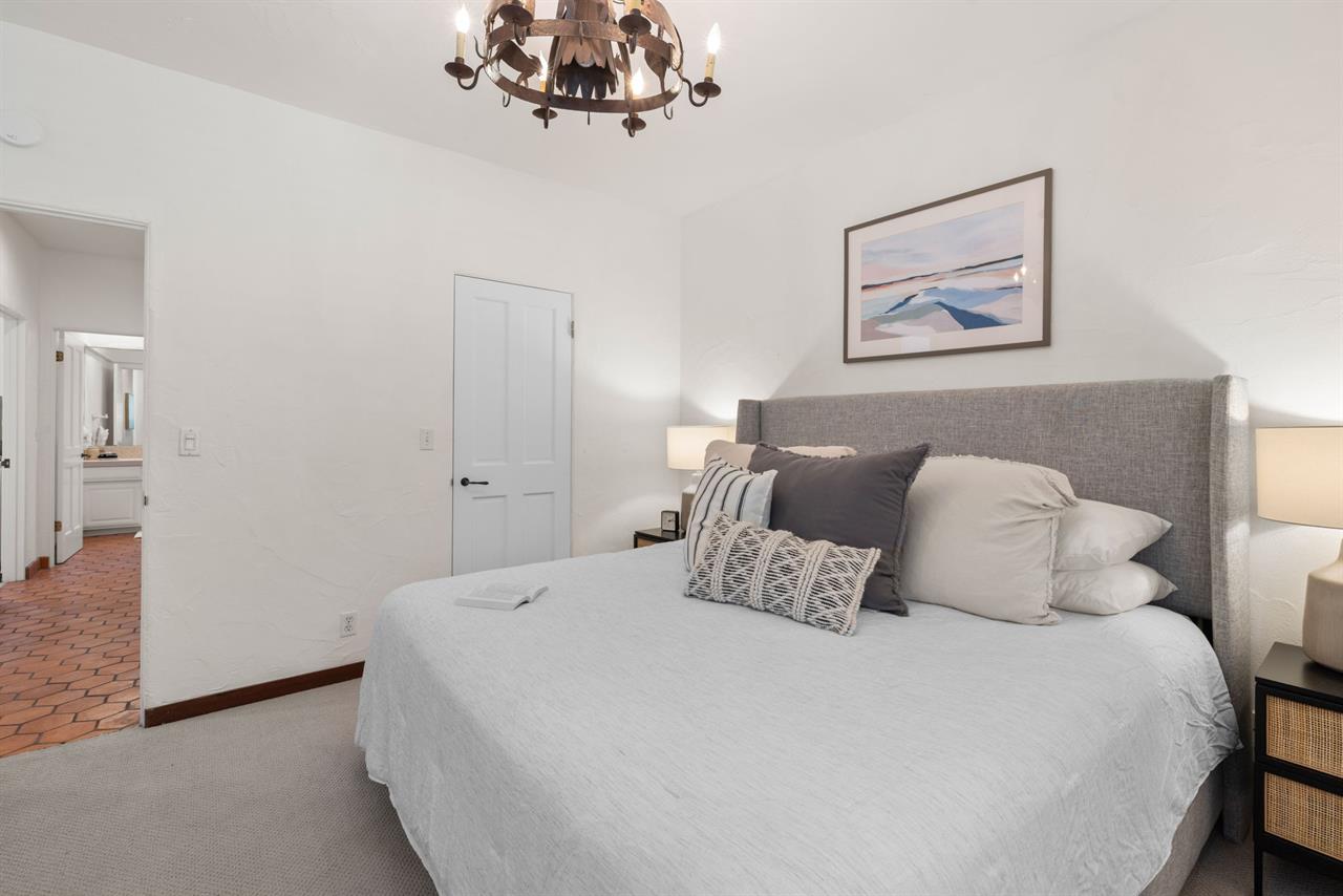 Bedroom 2  First Floor  Cal King Bed, TV