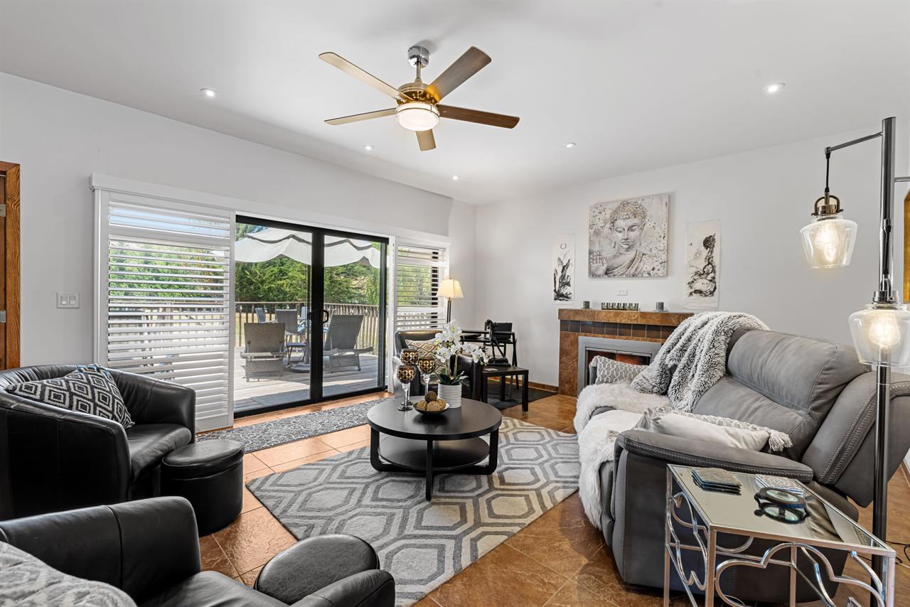 Living Room with Fireplace furniture optional