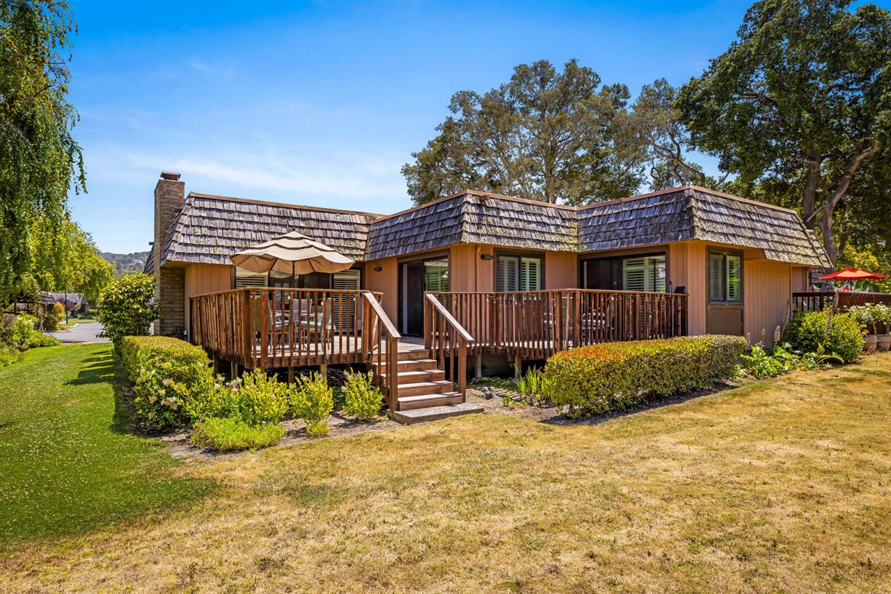 The Back Side of the Condo Showing the Deck