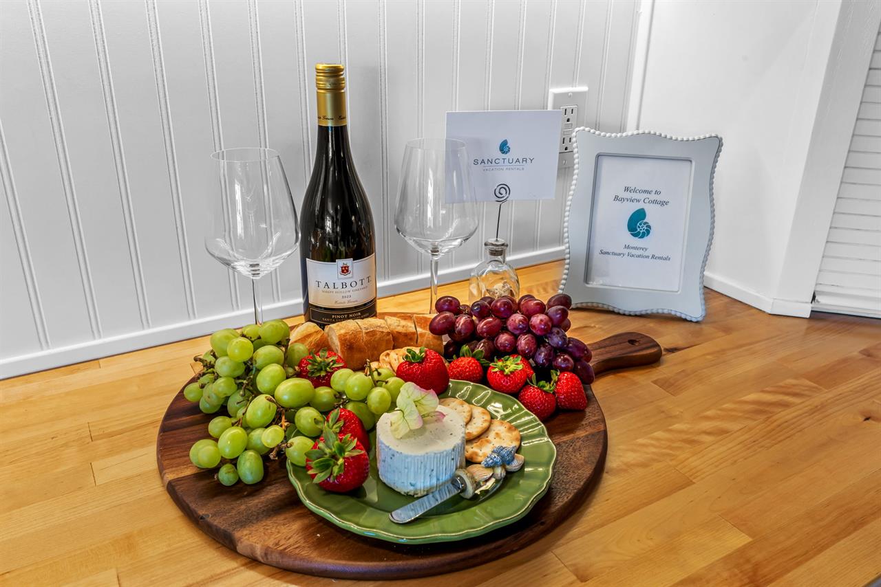 Wine and Cheese to Welcome You Just Add Fruit and Bread