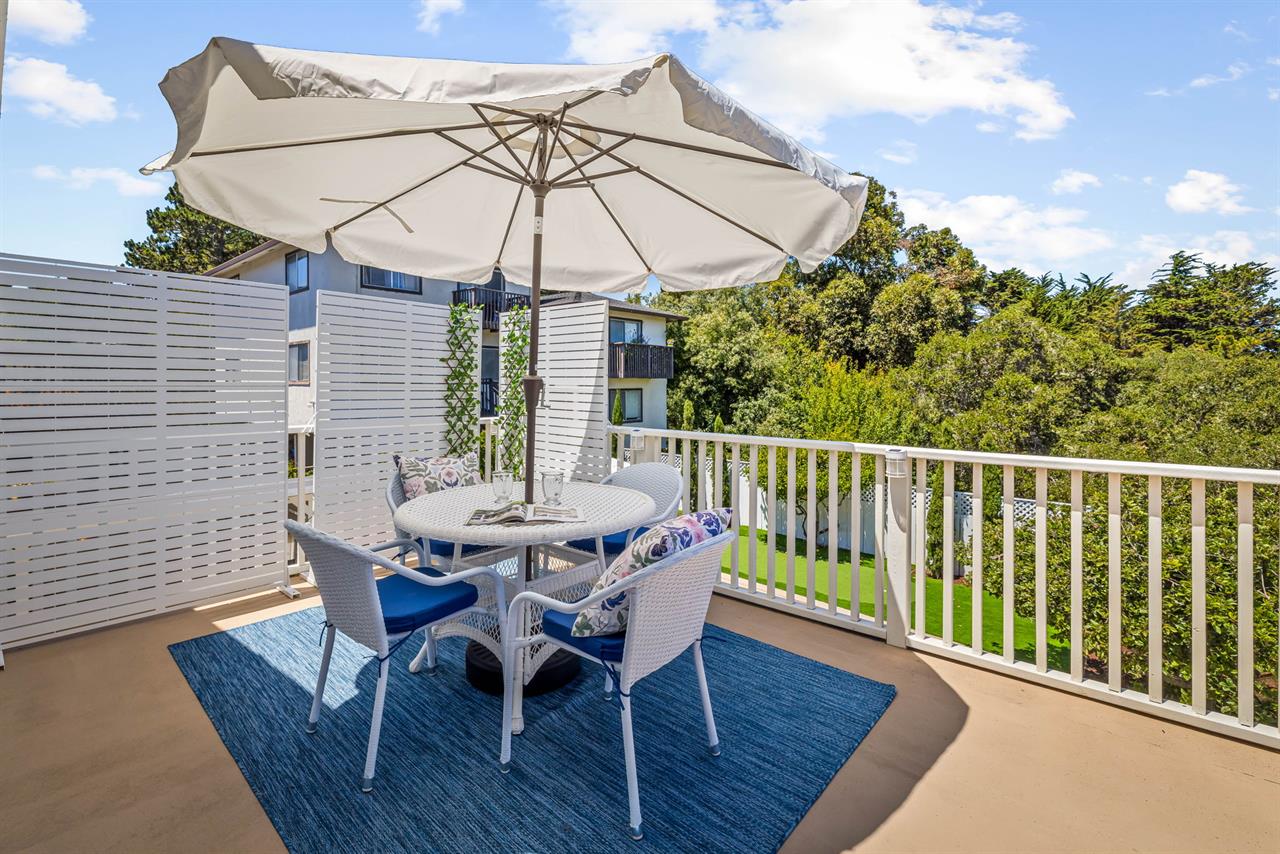 Balcony Off the Sun Room has a Distant Bay View