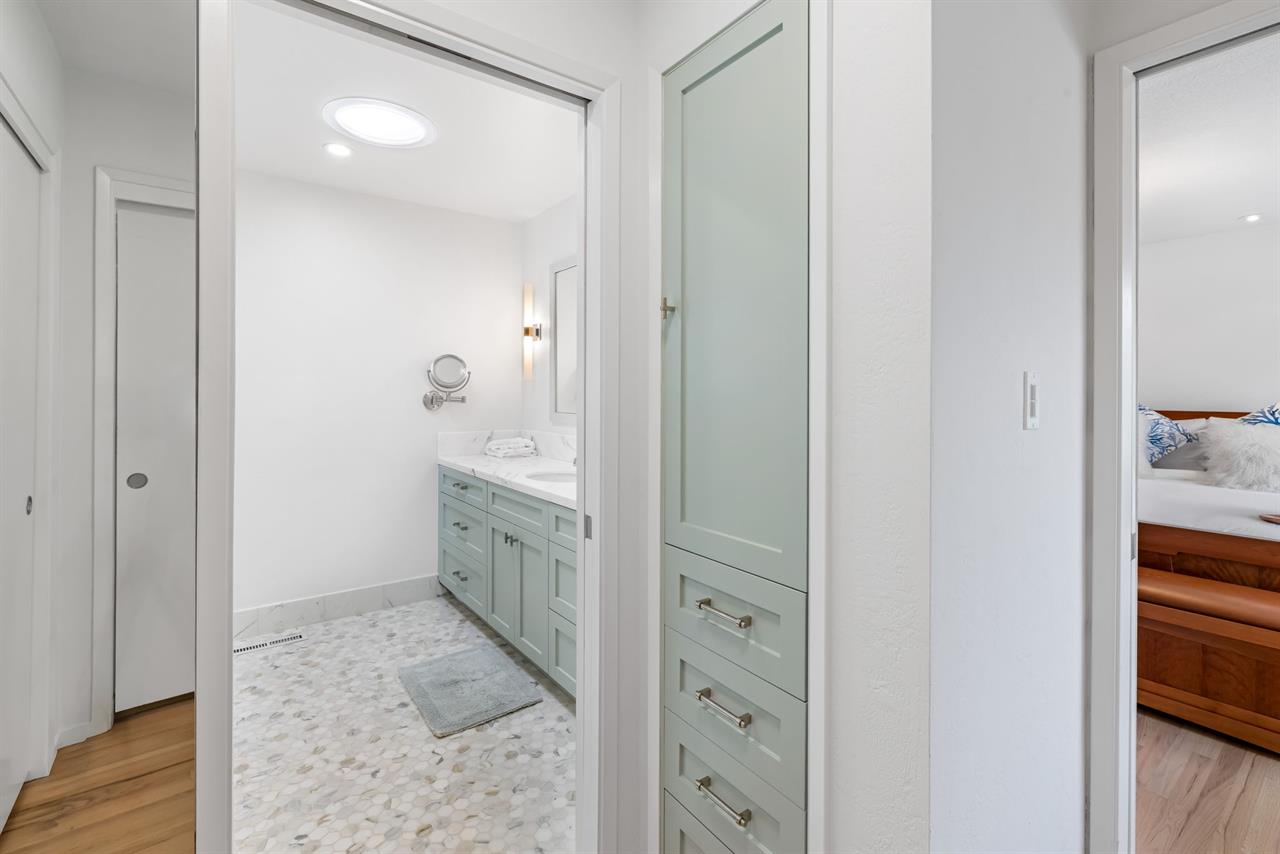 Bedroom 1  Closet Leading to the EnSuite Bathroom
