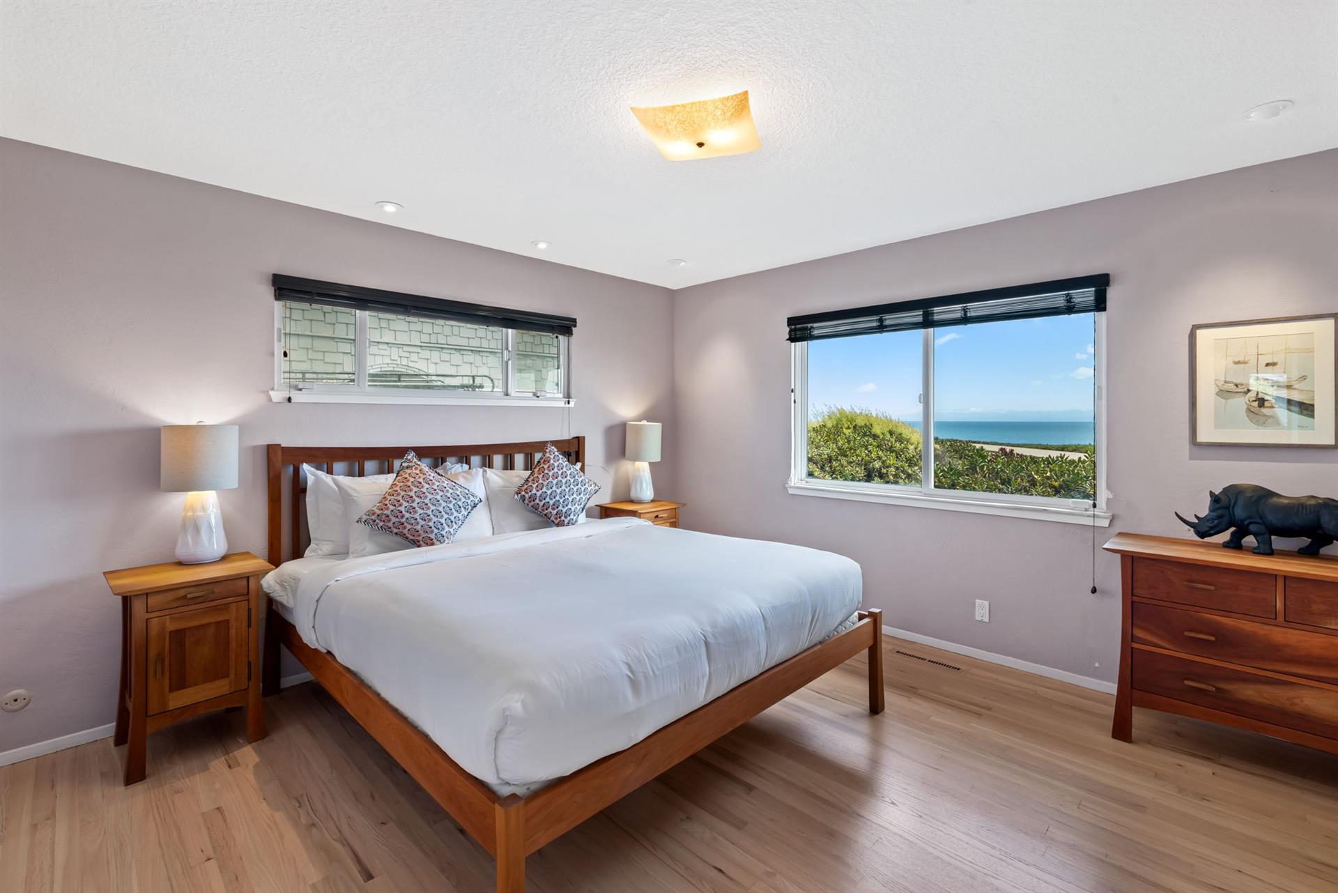 Bedroom 3 has a King Bed and an Ocean View