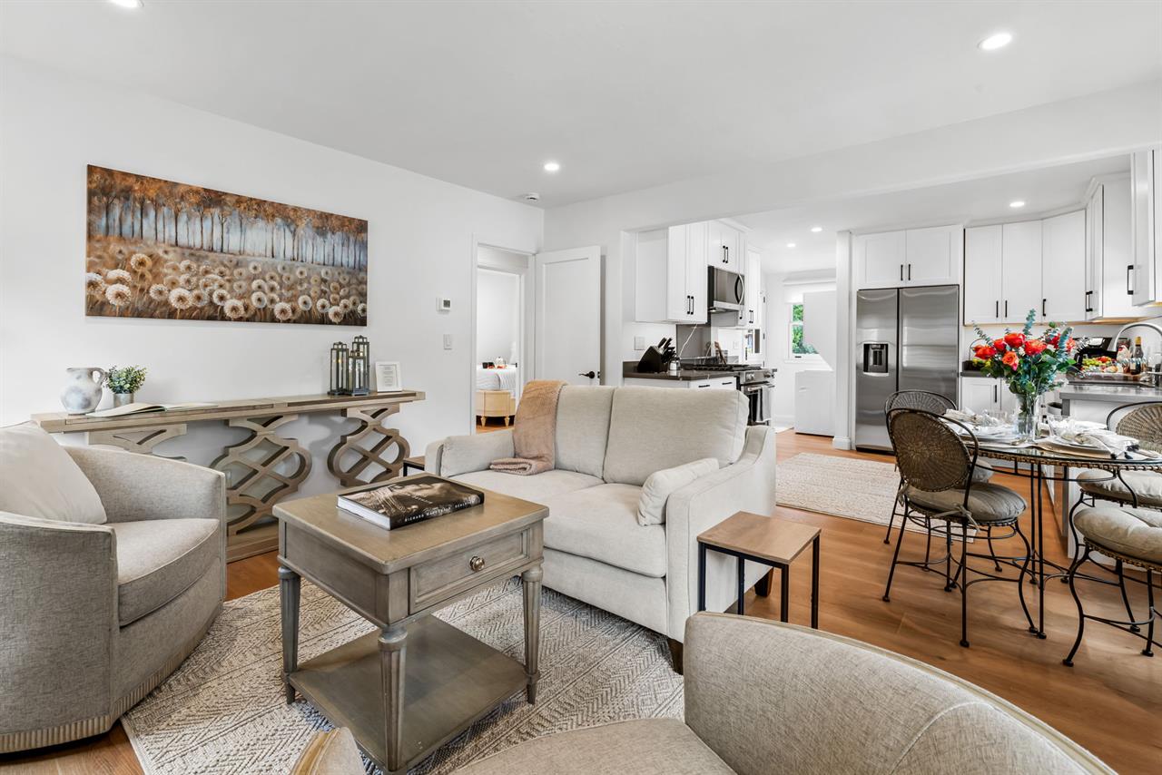 Living Room, Dining Area and Kitchen