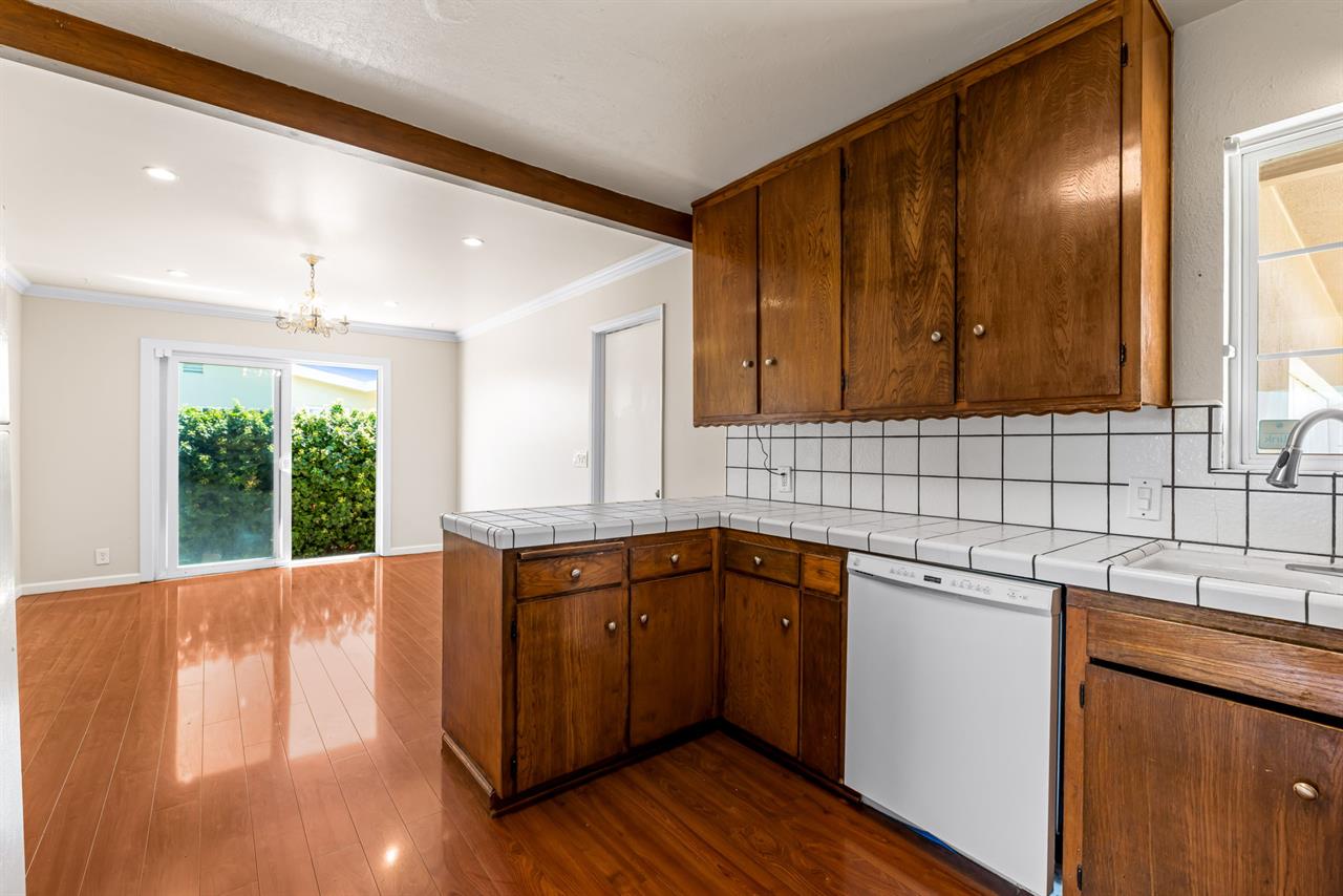 Looking into the Dining Area from the Kitchen