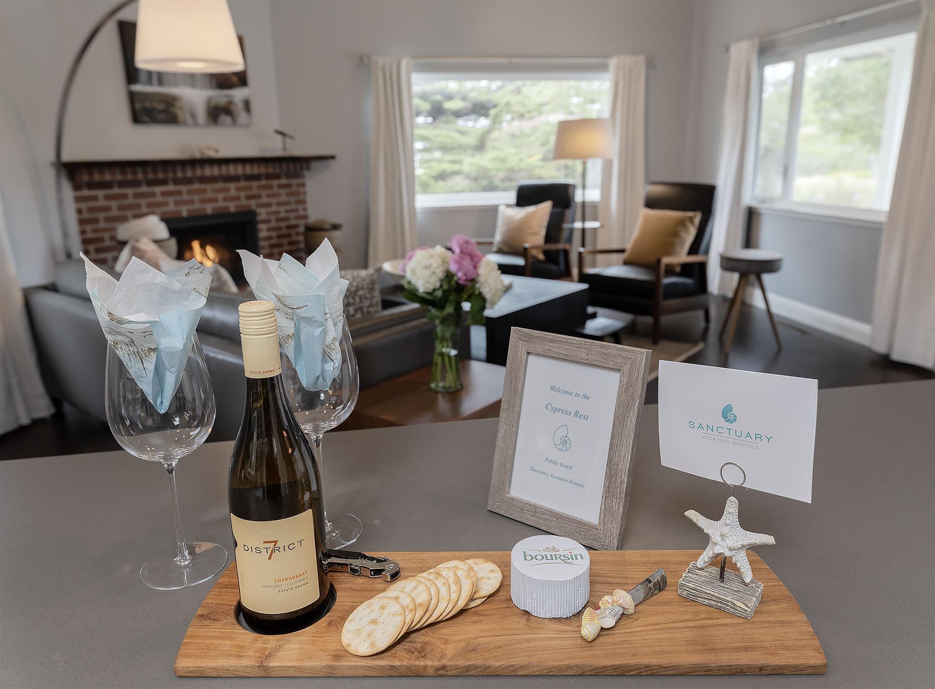 Wine and Cheese to Welcome You