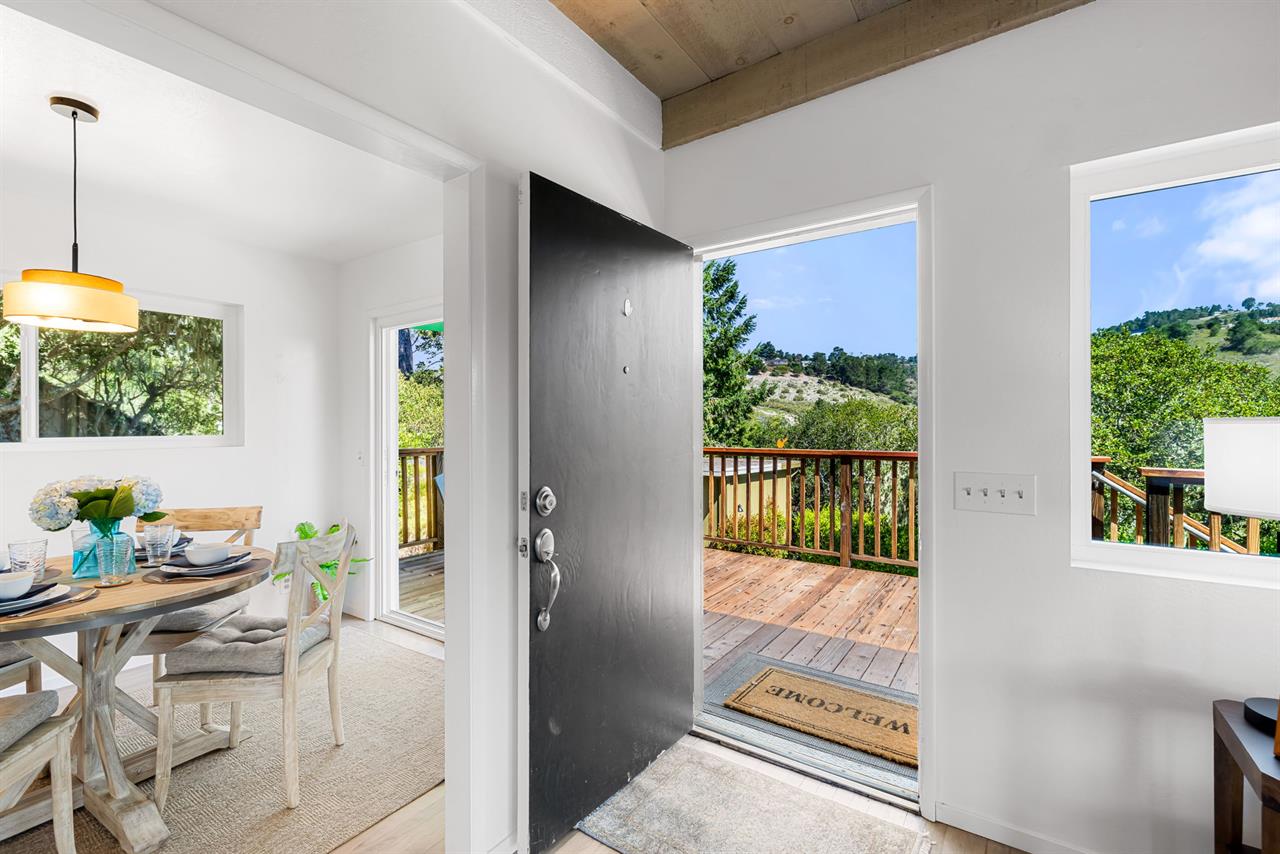 Looking Out to the View from the Front Door