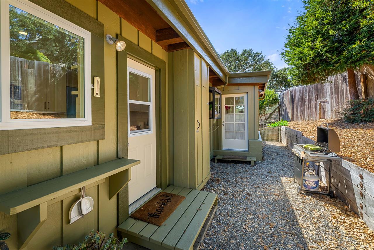 BBQ Gas Grill Just Outside the Kitchen