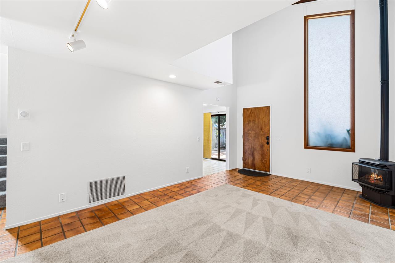 Living Room has a Gas Fireplace