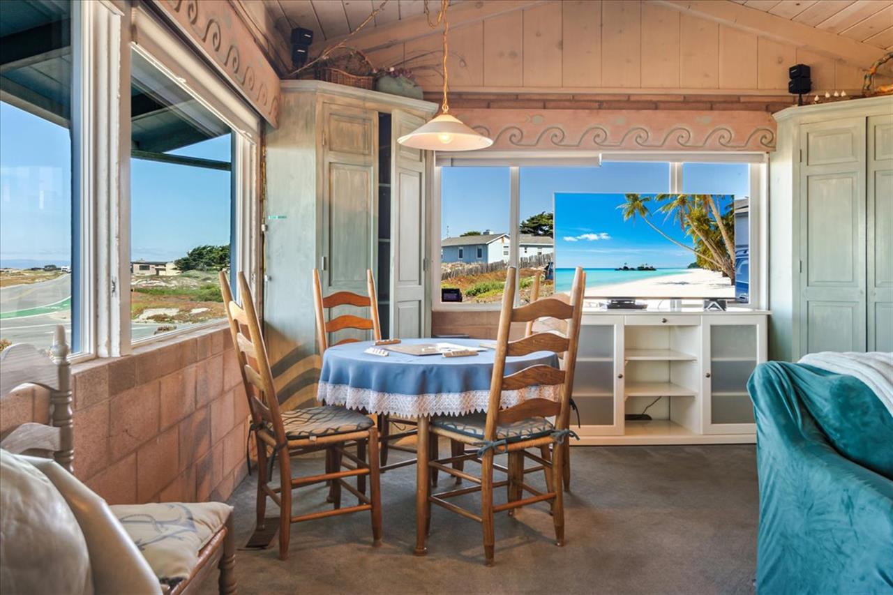 Living Room  Game Table and Satellite TV