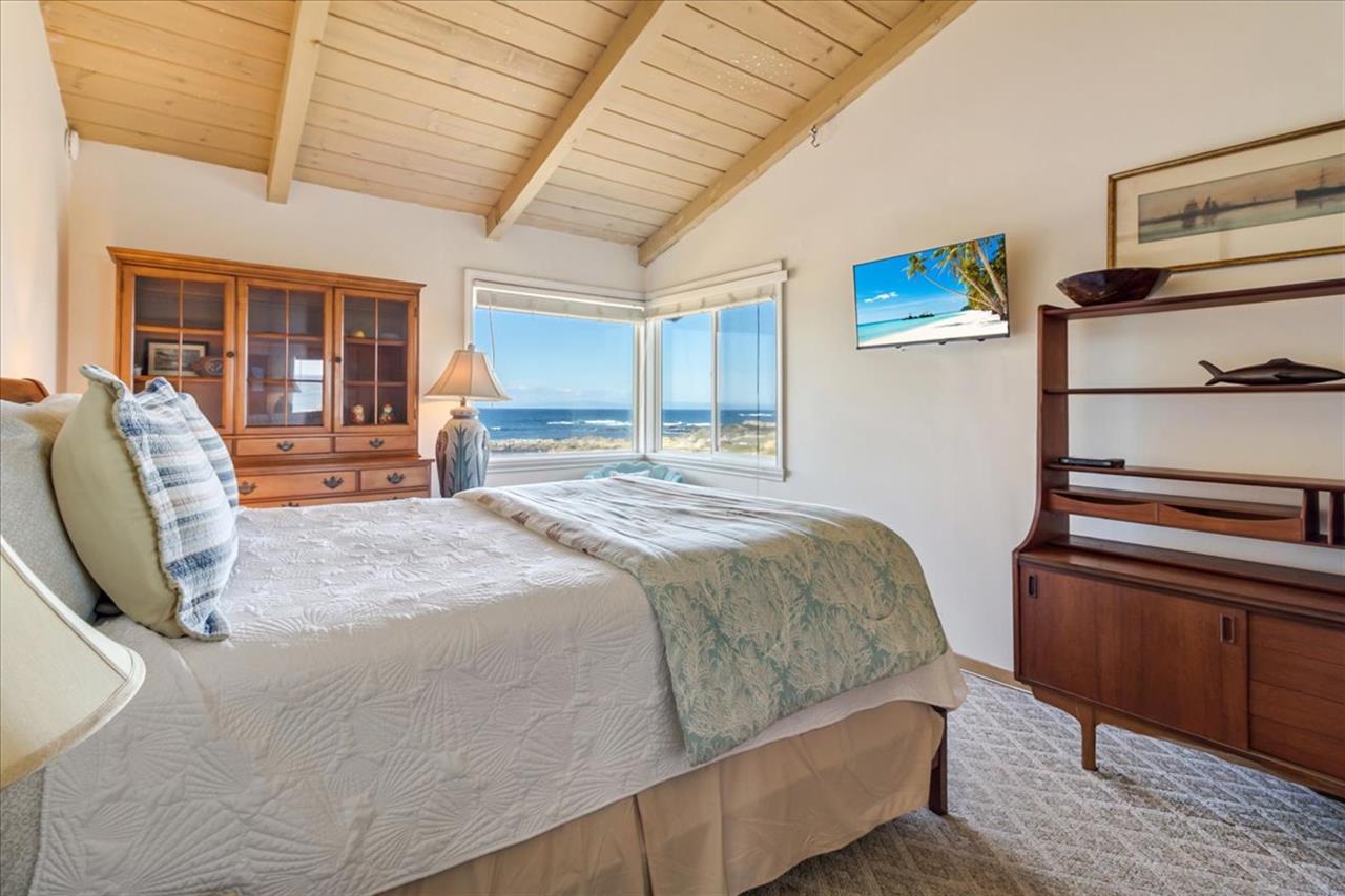 Bedroom 3 has a Queen Bed and a Satellite TV