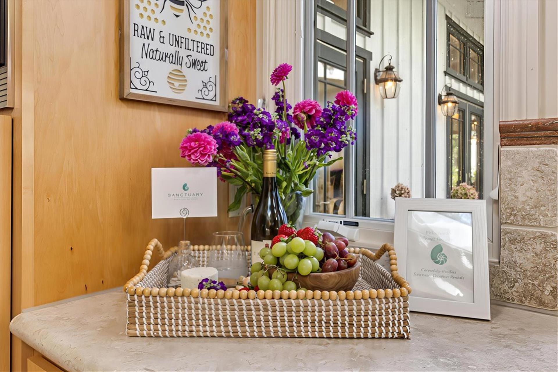 Wine and Cheese to Welcome You Just Add Some Fruit