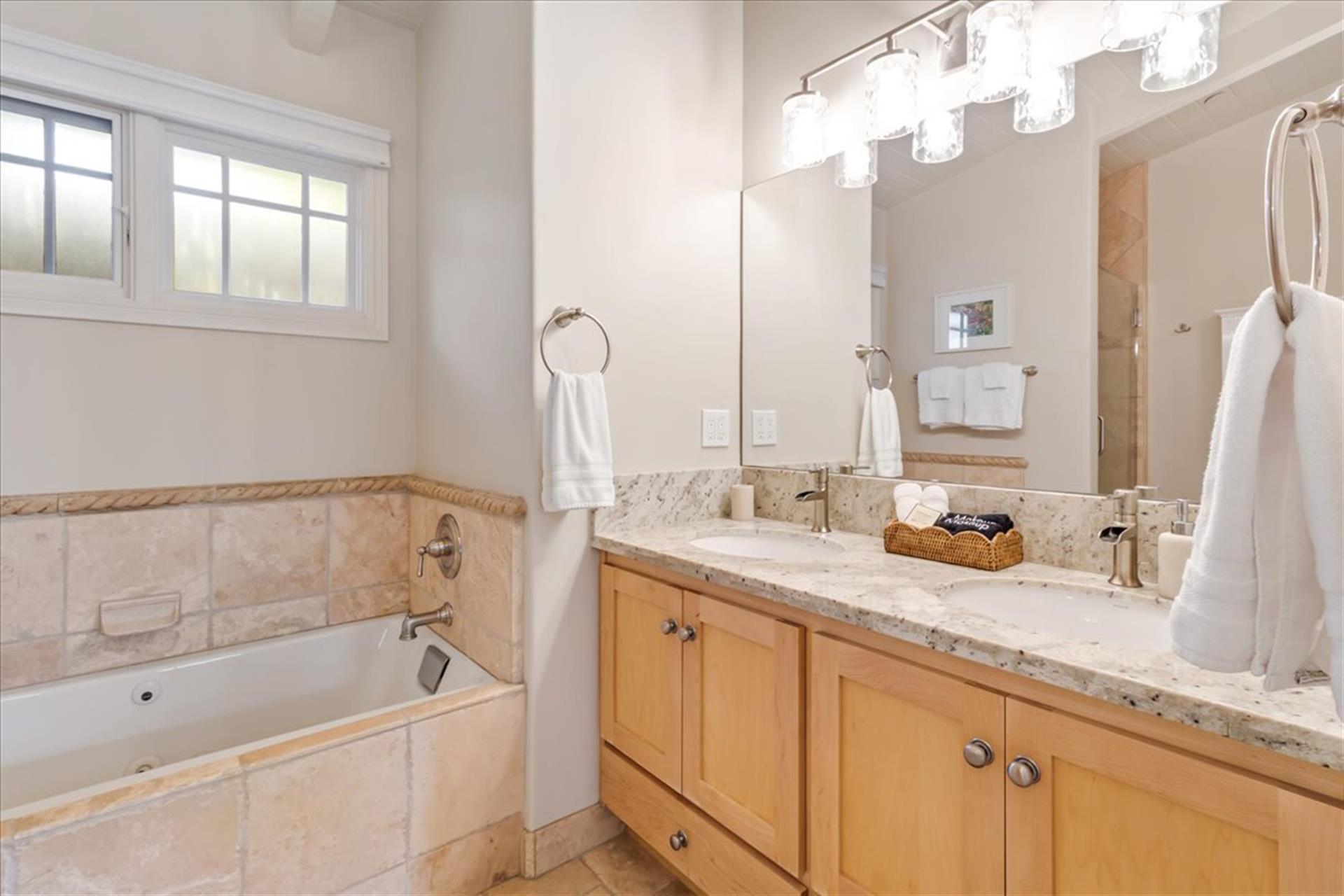 Bathroom 1  EnSuite with Shower  Jetted Tub for Bedroom 1