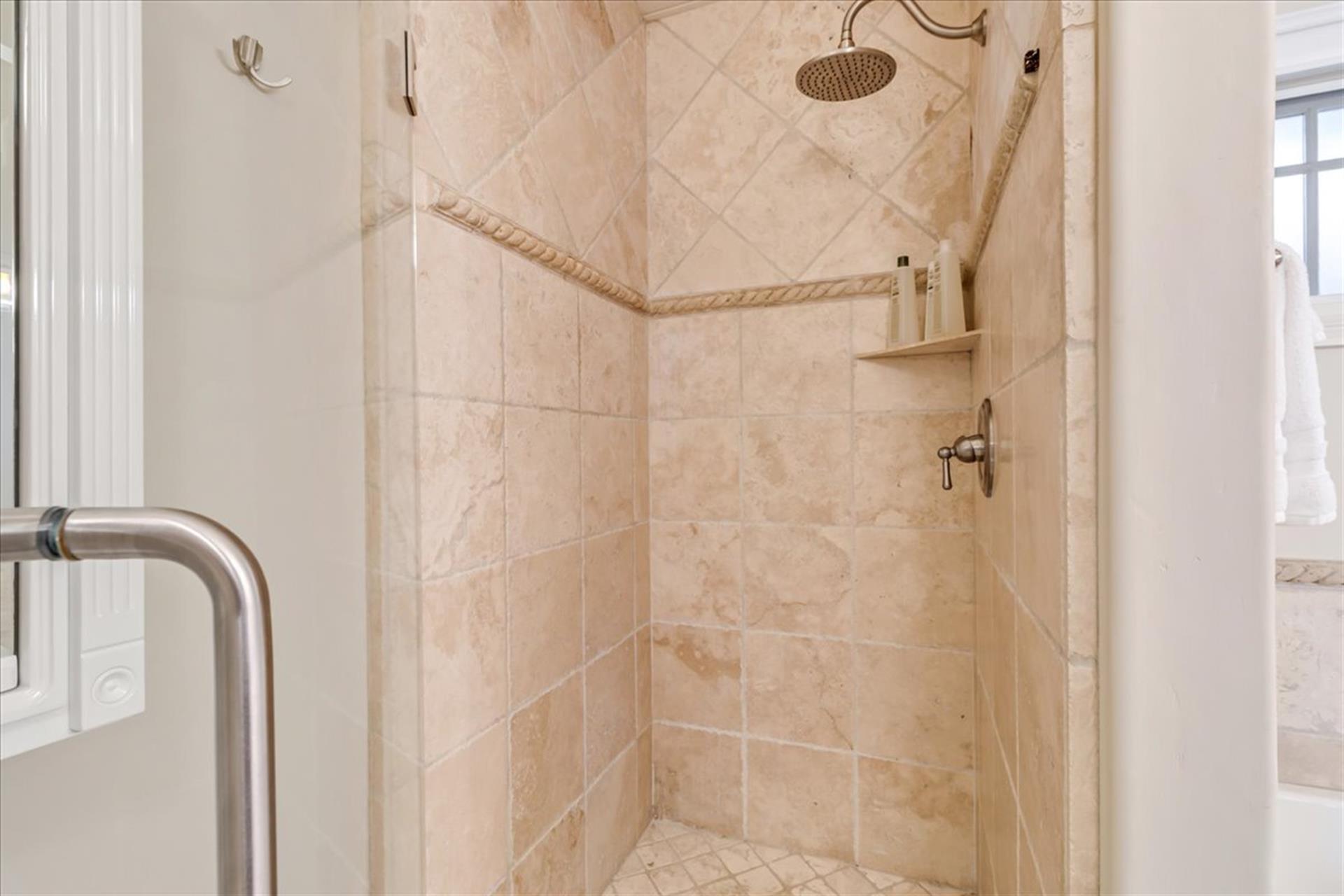 Shower in the EnSuite Bath for Bedroom 1