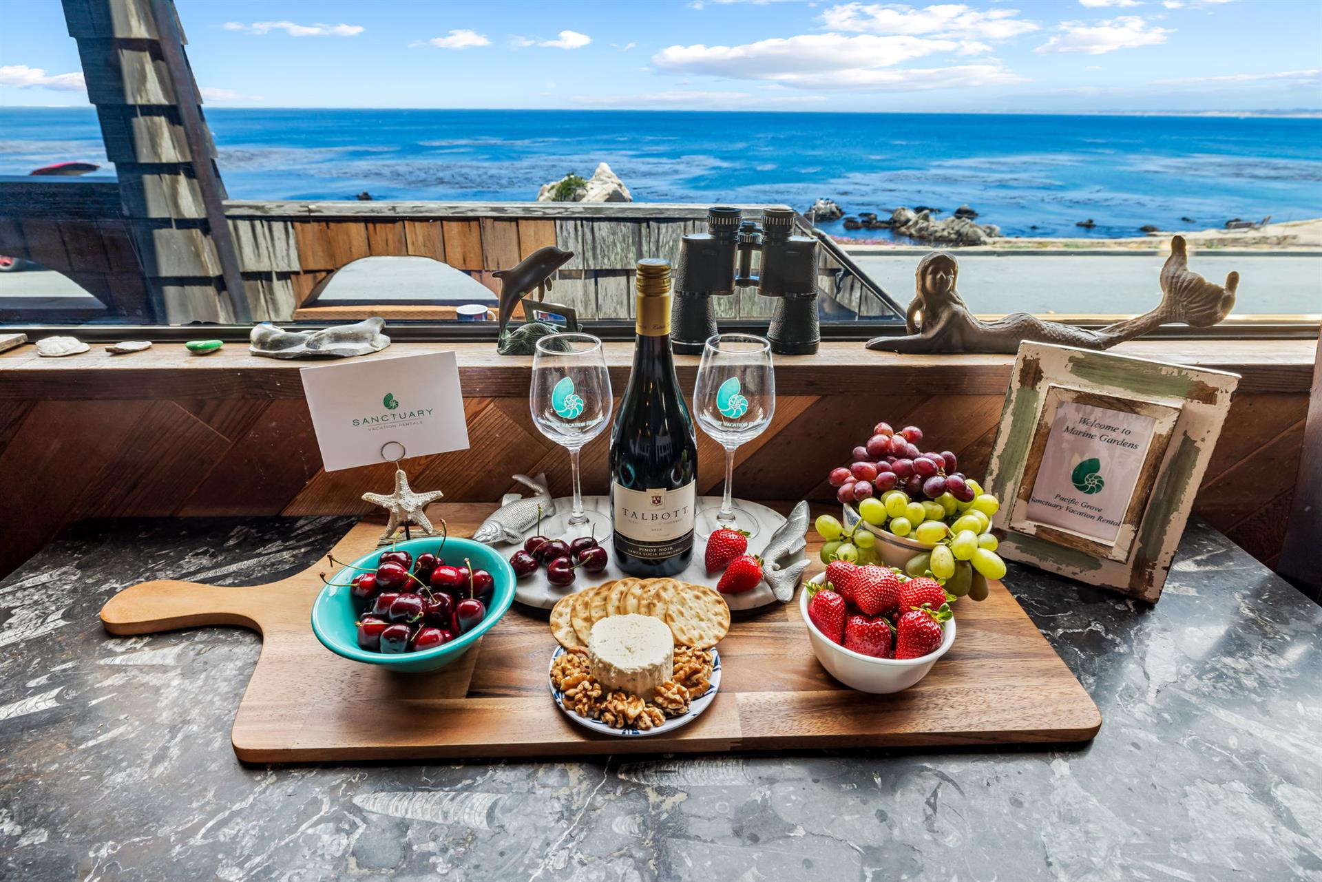 Wine and Cheese to Welcome You Just Add Some Fruit and Nuts