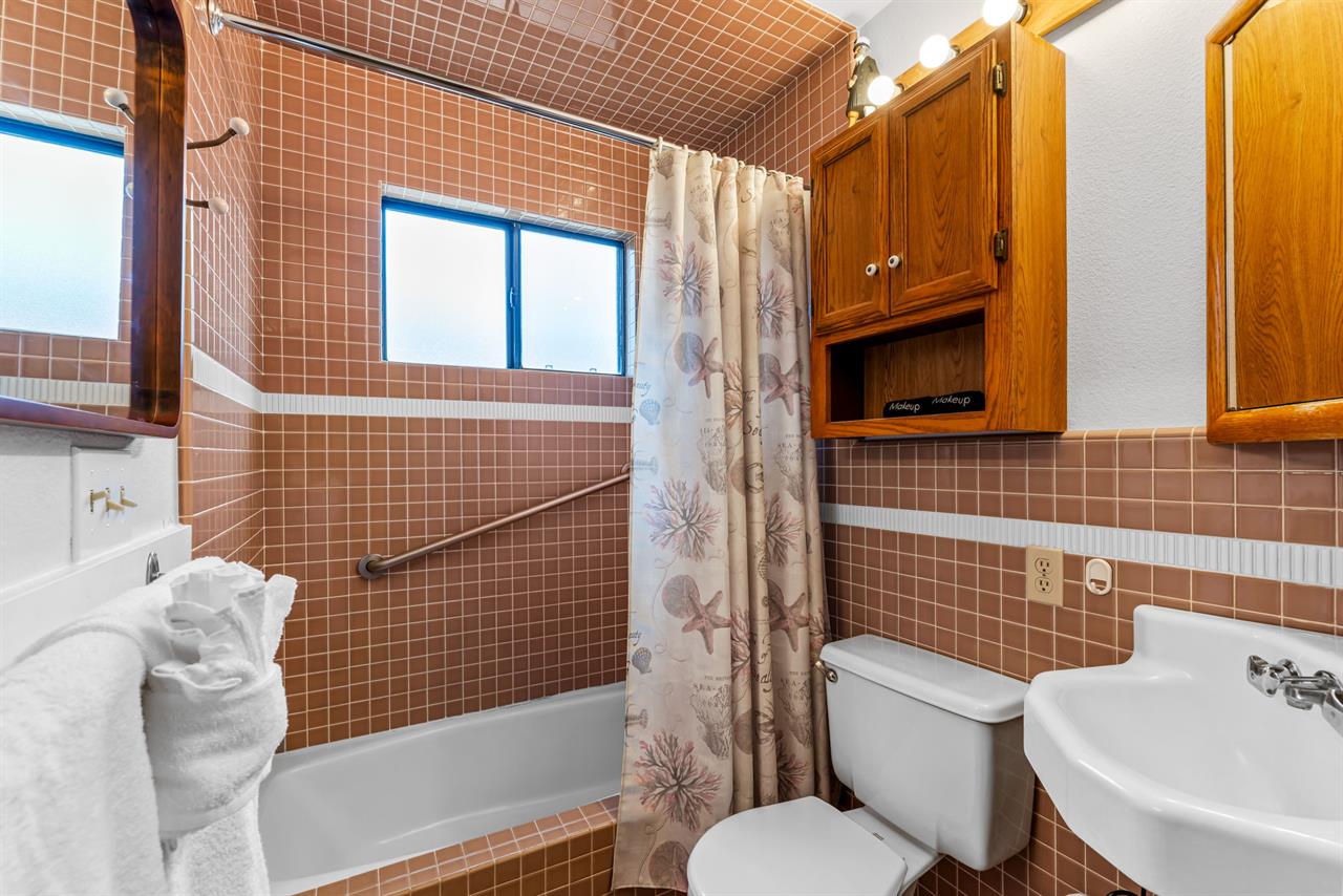 Bathroom has a Shower Over Tub Combo