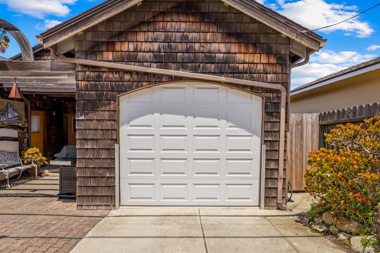 Garage with the Washer and Dryer