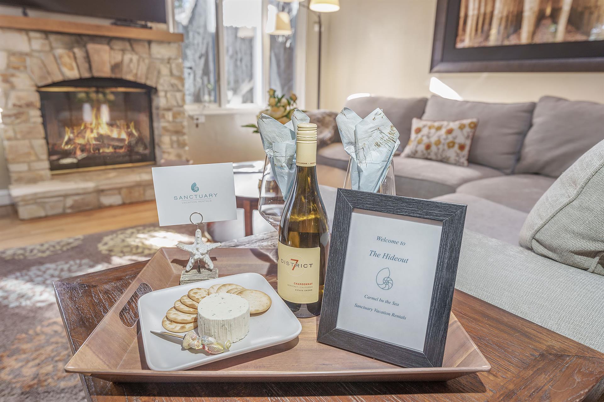 Wine and Cheese to Welcome You