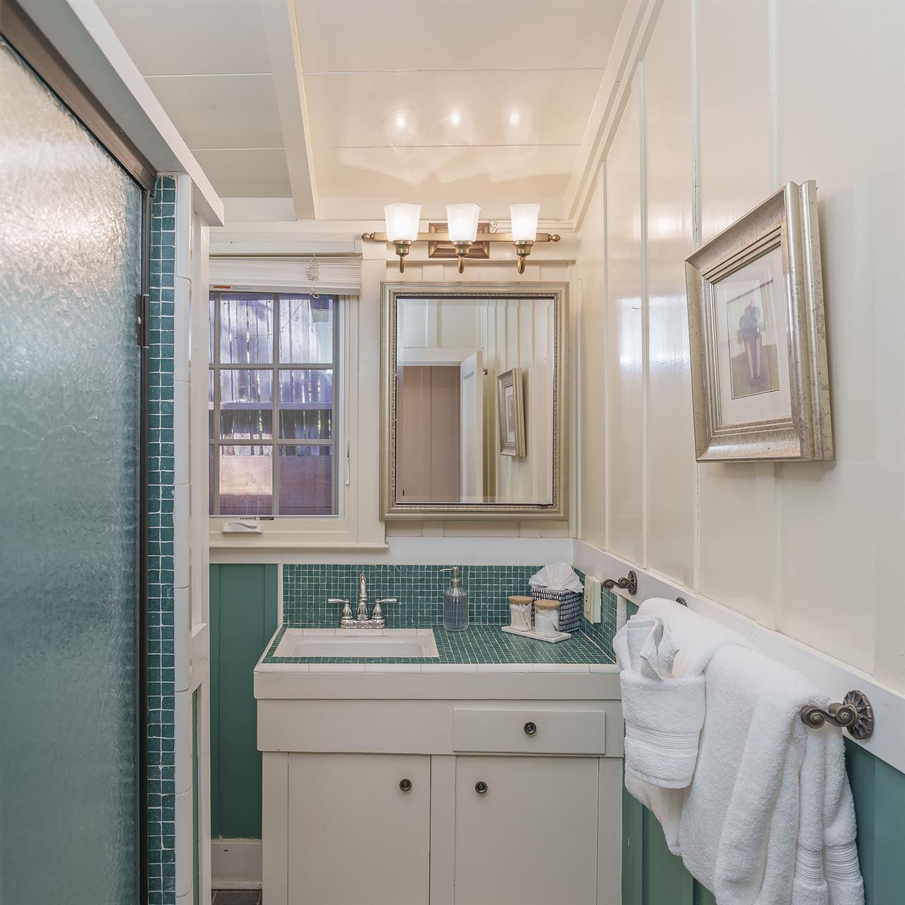 Bedroom 2  Hall Bathroom with a Shower