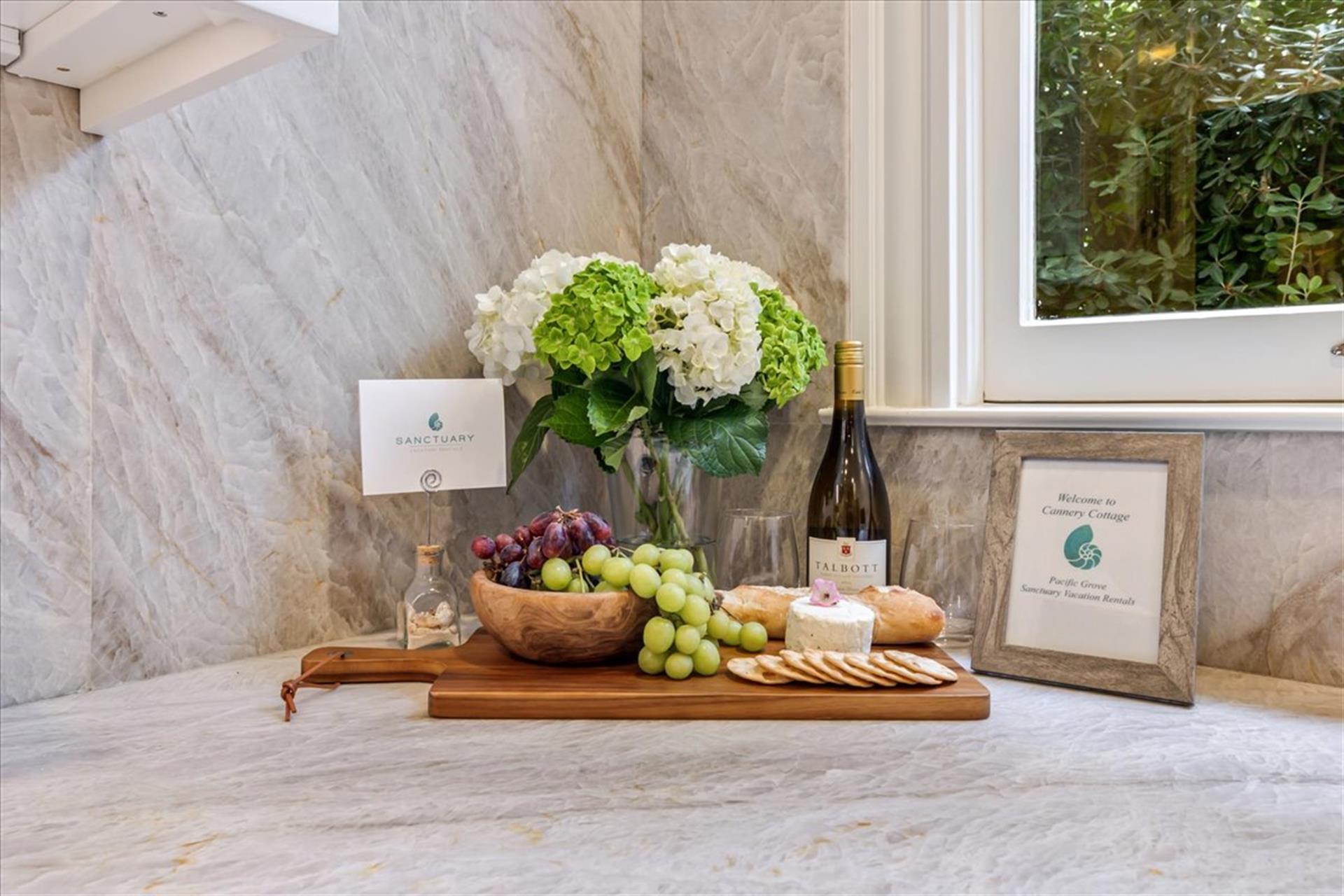 Wine and Cheese to Welcome You Just Add Fruit