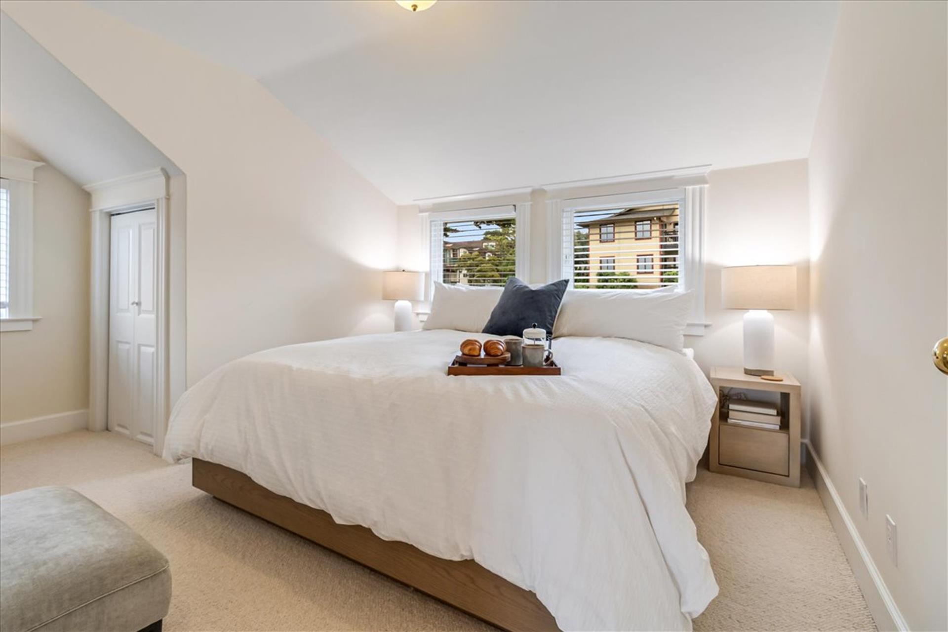 Bedroom 2 has a King Bed and a RokuEnabled Smart TV