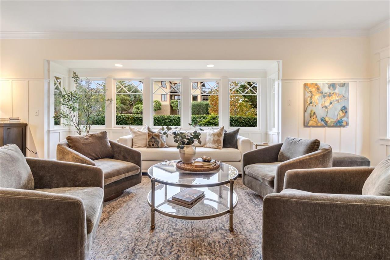 Living Room is Filled with Natural Light