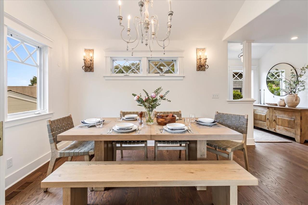 Dining Area Next to the Kitchen Seats Six