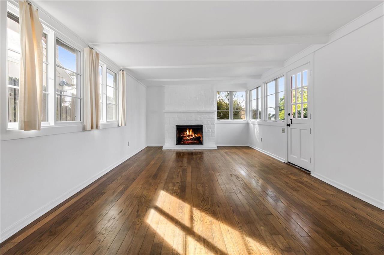 Living Room has a WoodBurning Fireplace