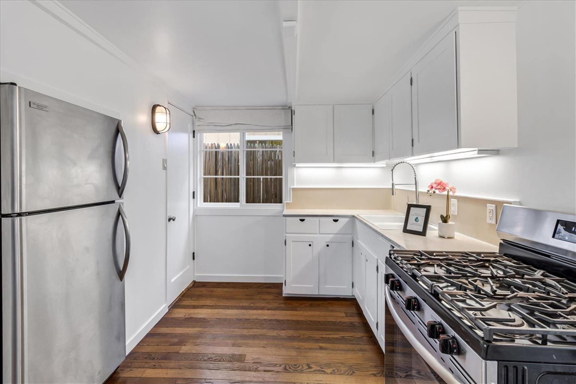 Updated Kitchen has Stainless Steel Appliances