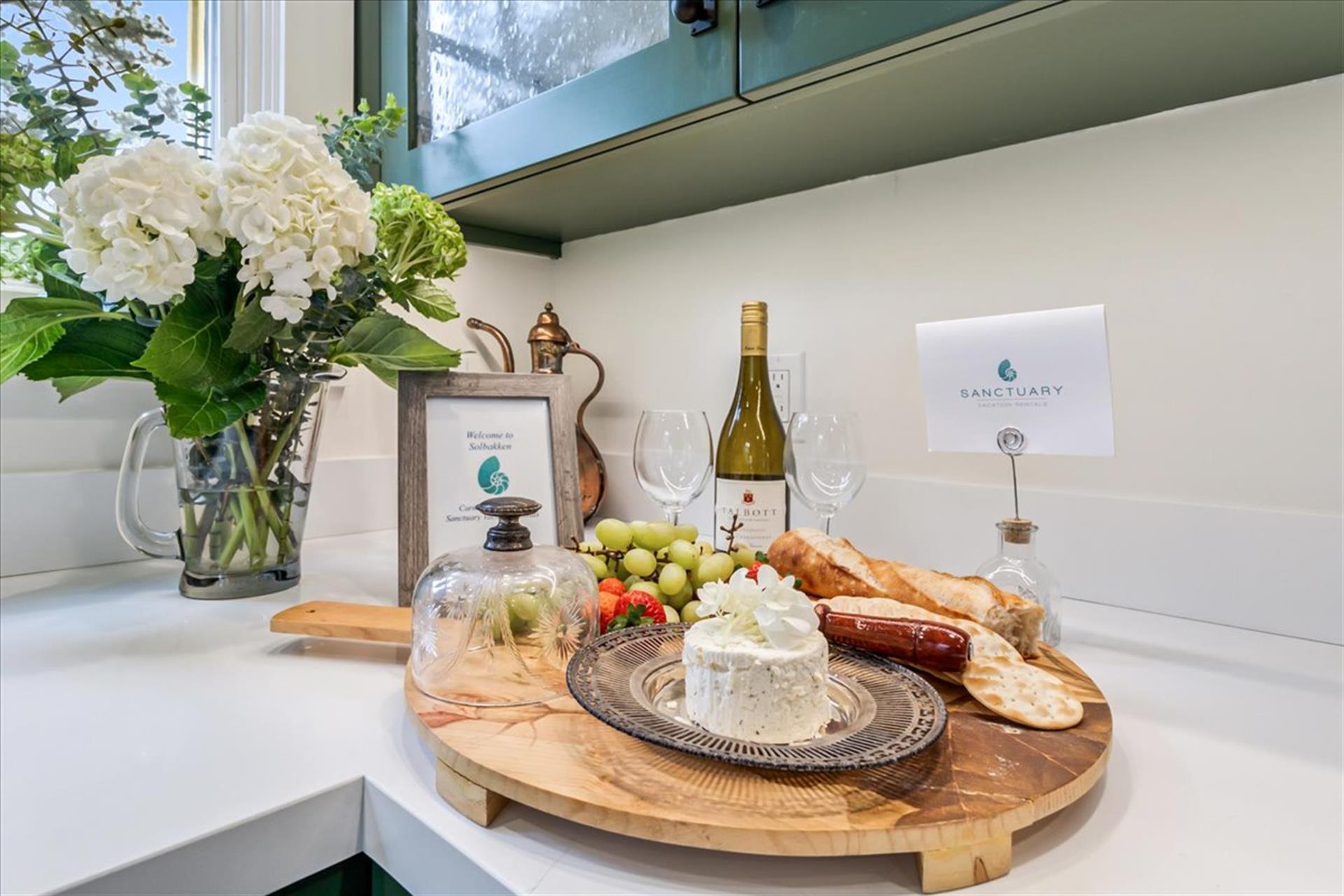 Wine and Cheese to Welcome You Just Add Fruit and Baguette