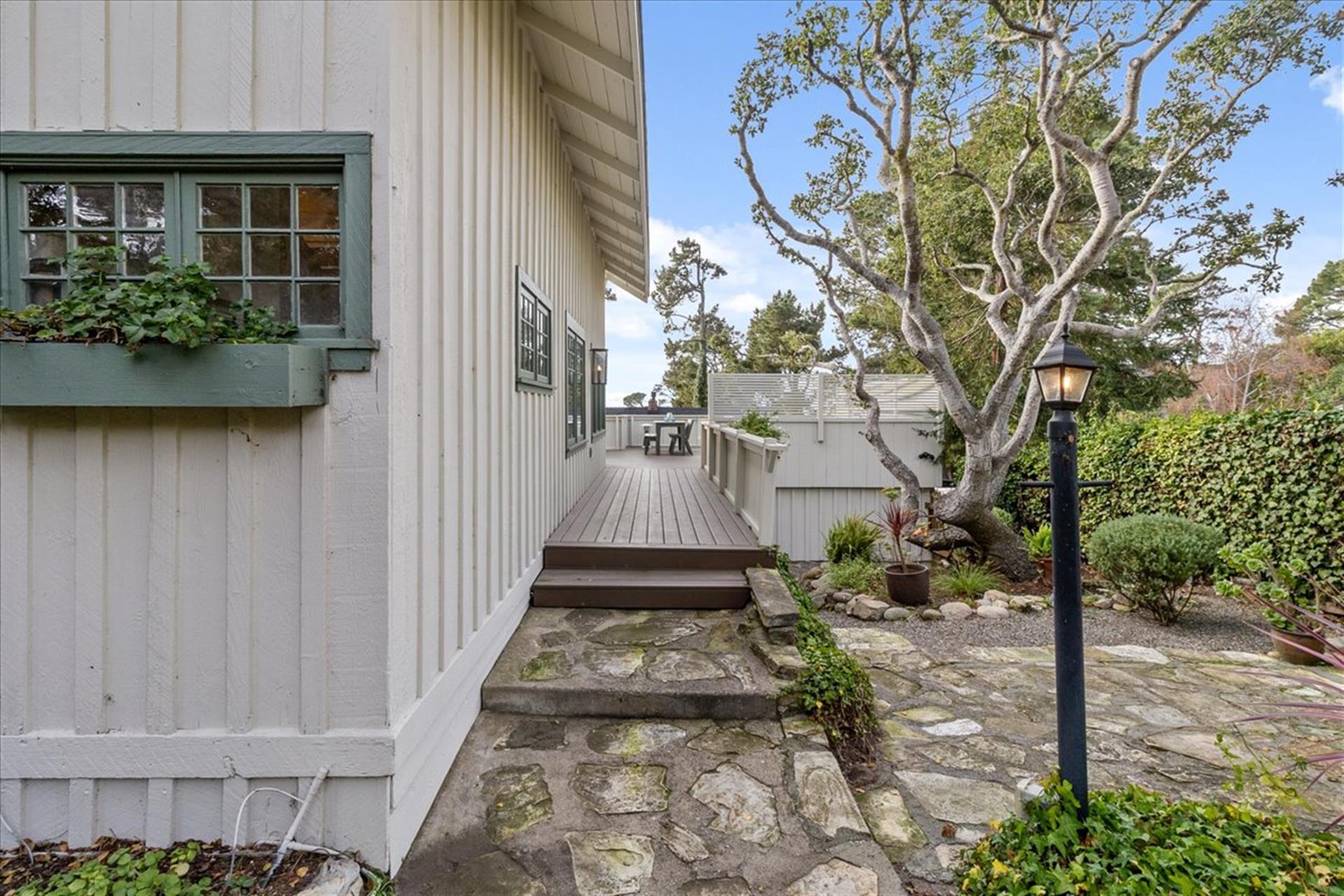 Approaching the Entrance to the Main House