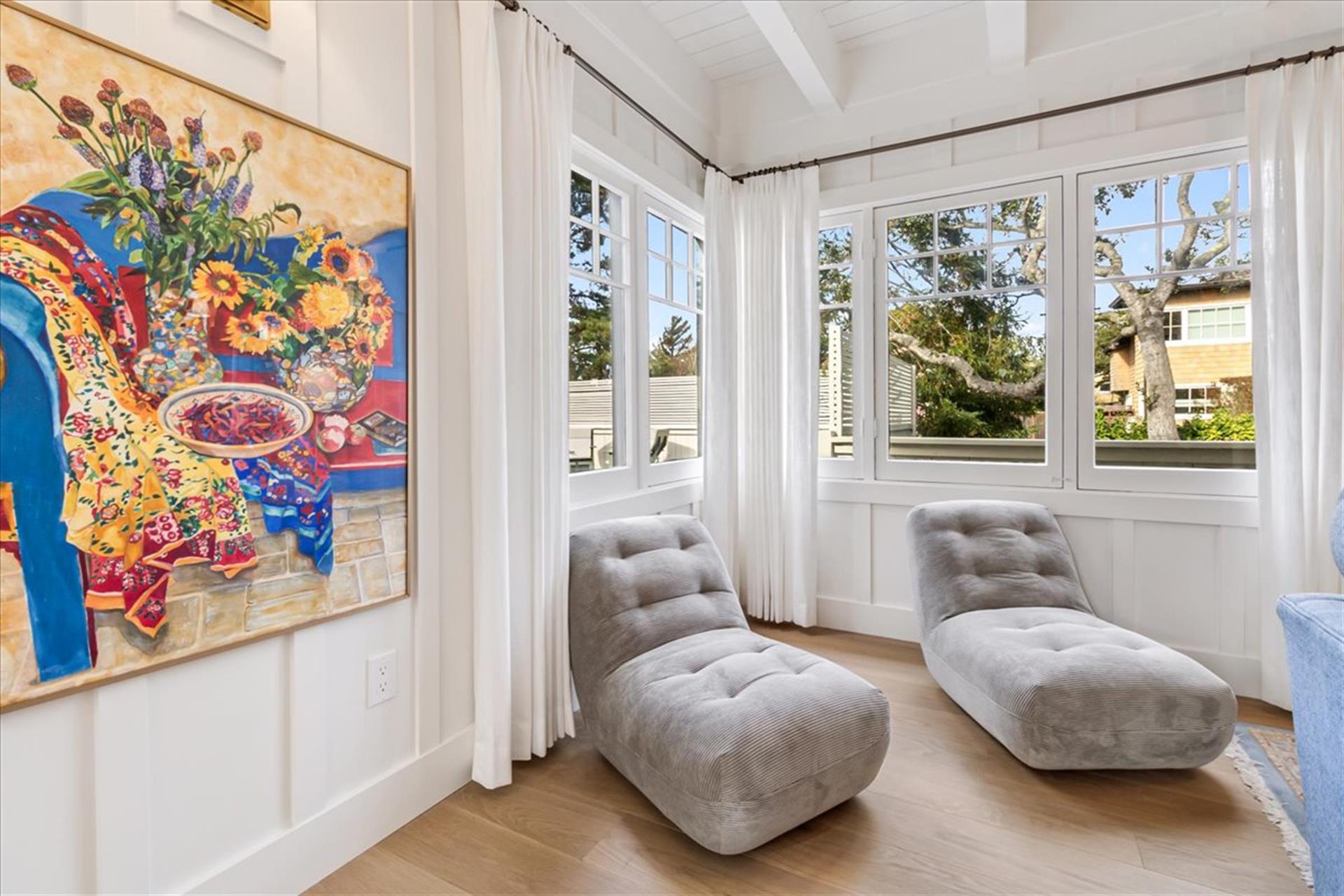 Loungers in the Corner of the Living Room