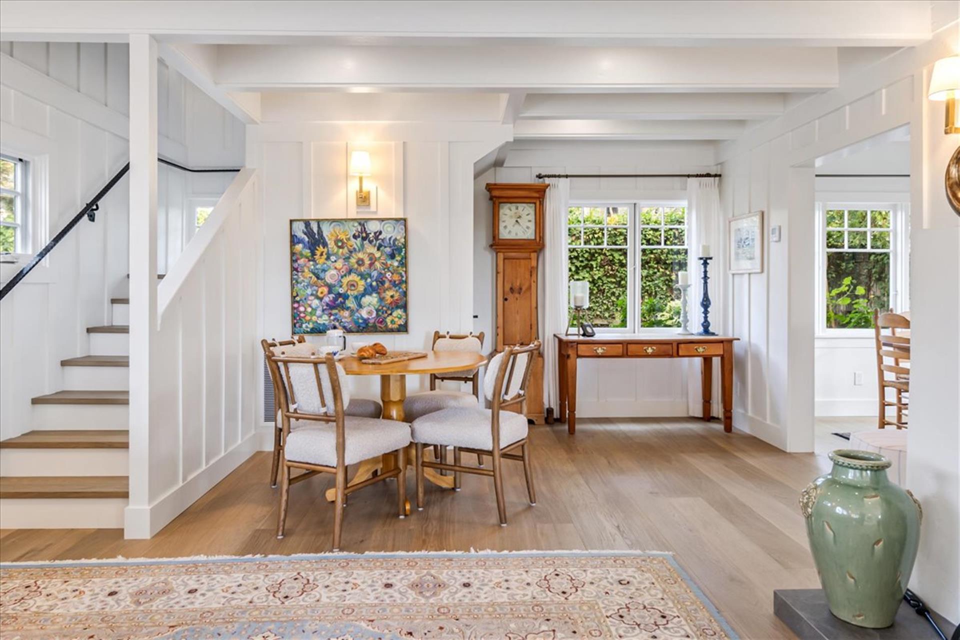 Living Room Showing Game Table and Stairs to the Second Floor