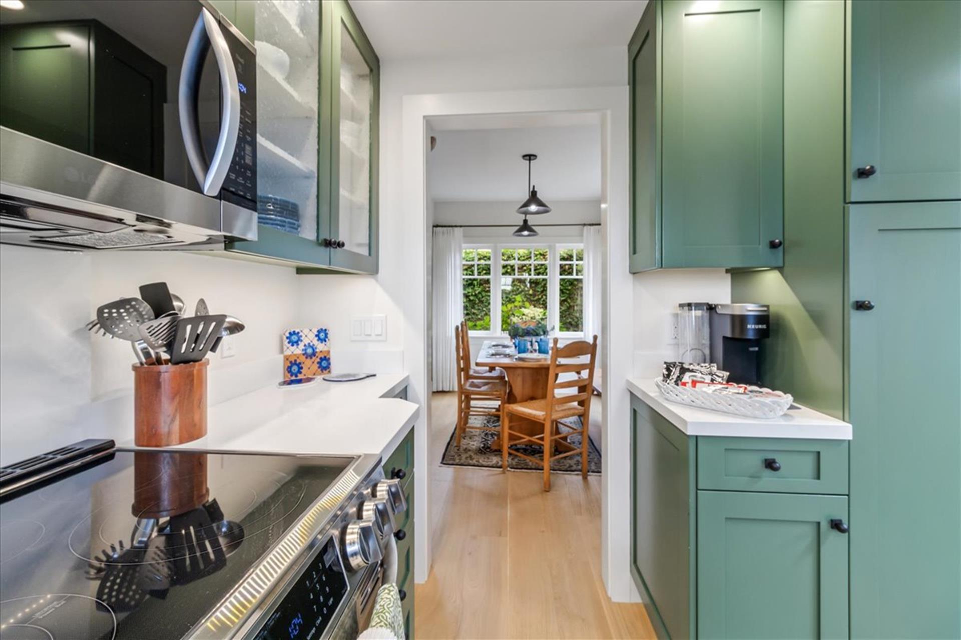 Fully Equipped Kitchen next to the Dining Room