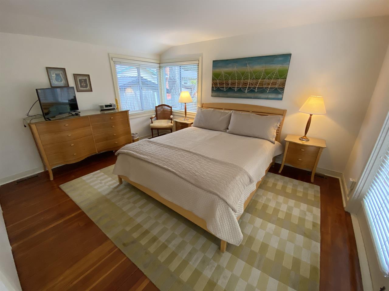 Bedroom 1  King Bed, EnSuite Bath with ShowerOverTub