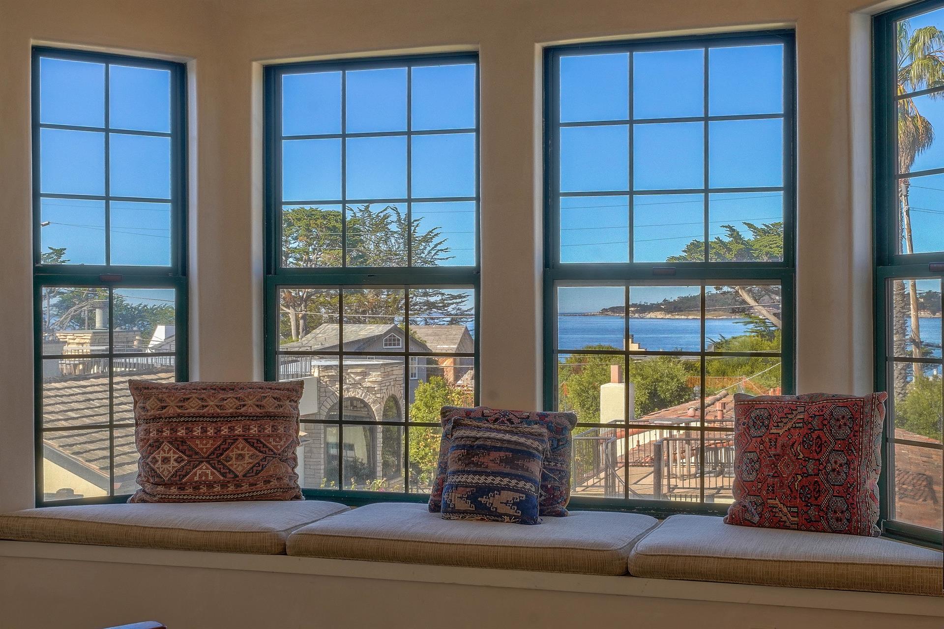 Bedroom 1  Large Bay Window with Ocean View