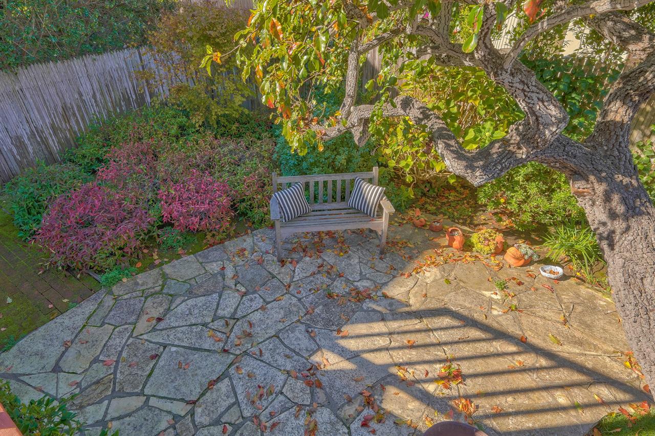 Patio and a Fenced Yard