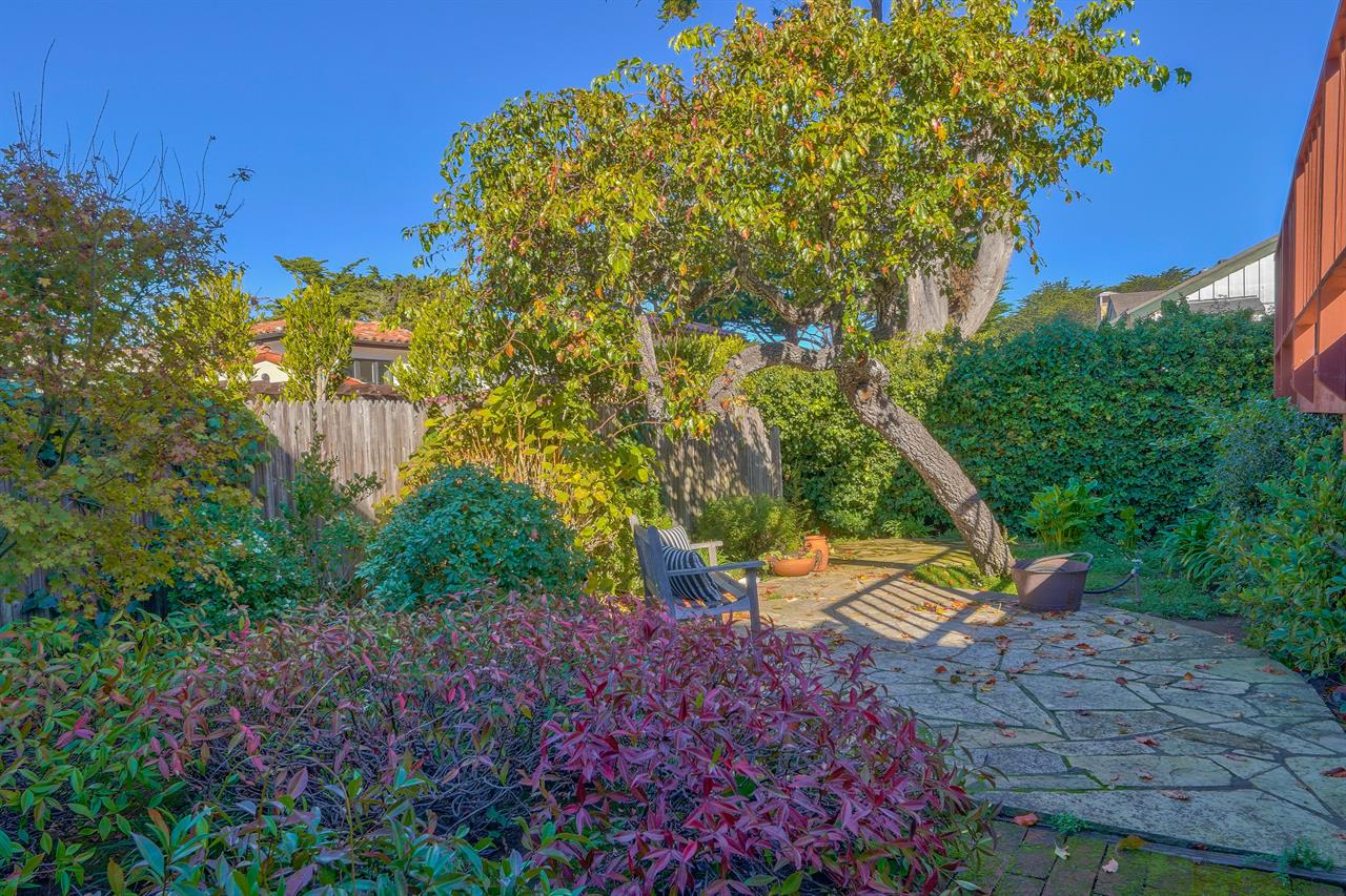 Patio and a Fenced Yard