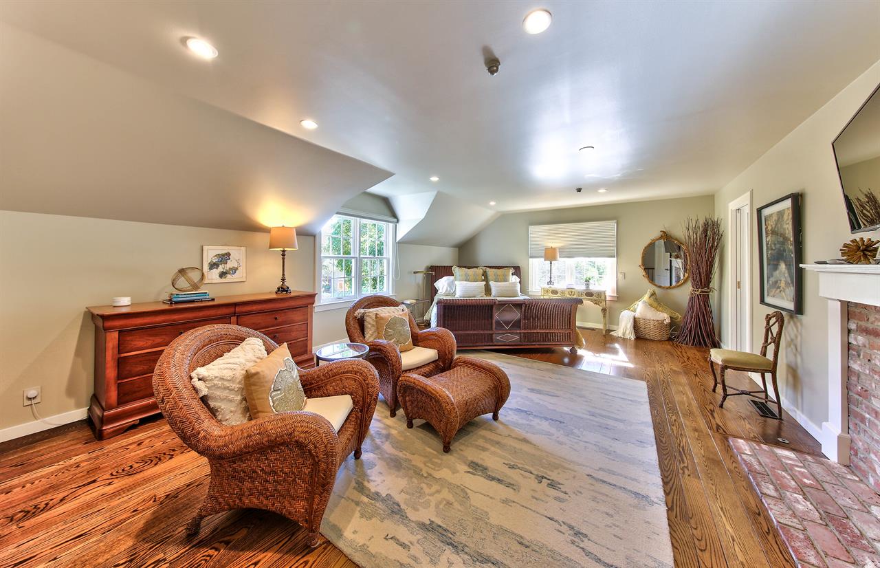 Bedroom 1  King Bed, EnSuite Bath with Shower Over Tub