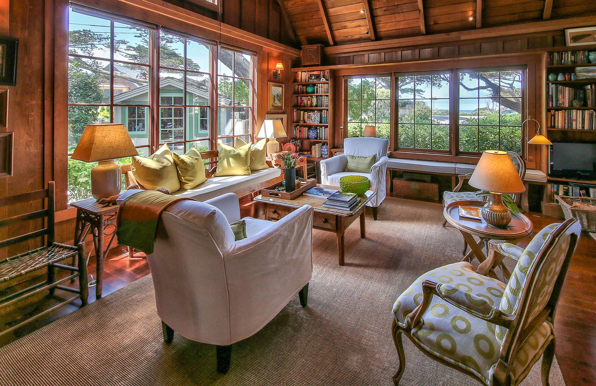 The Spacious Living Room also has a HDTV and DVD player.